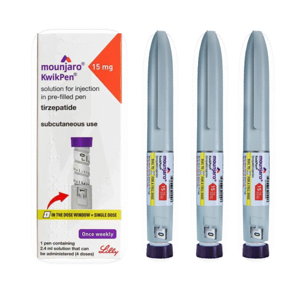 3 CANETAS MONJARO 15MG 4 DOSES